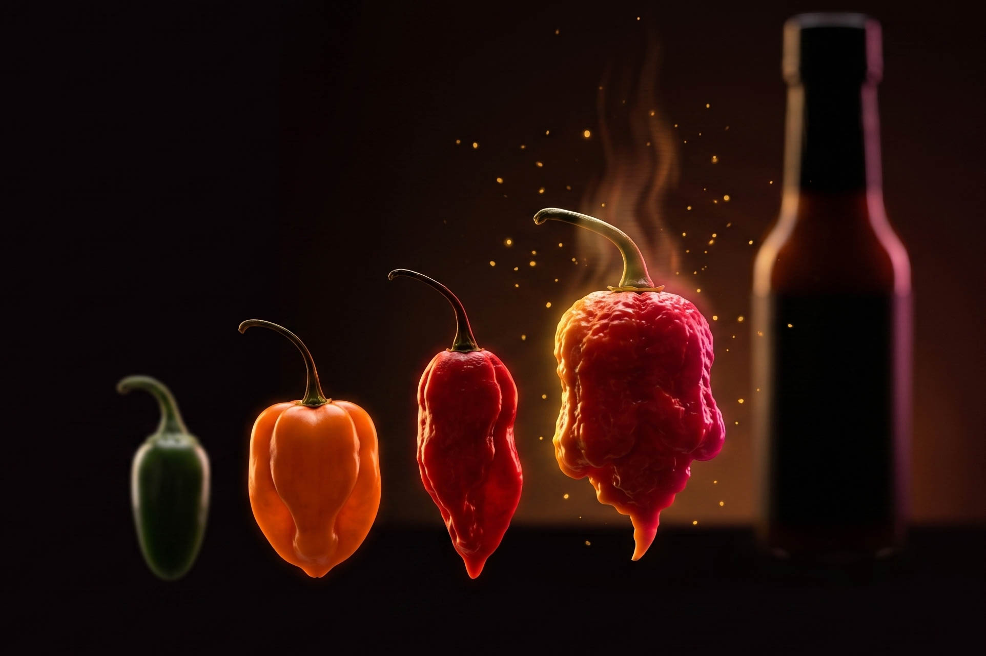 Carolina reaper and pepper heat scale